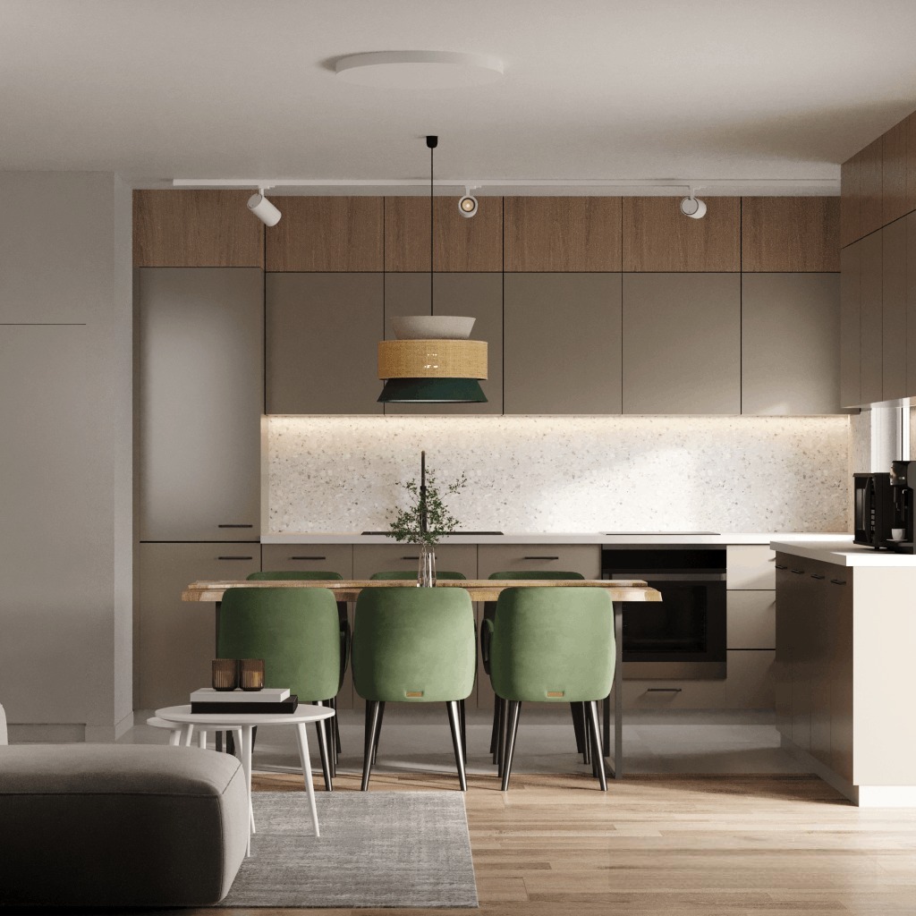 Проект дизайна интерьера в квартире 56 кв. метров в Симферополе