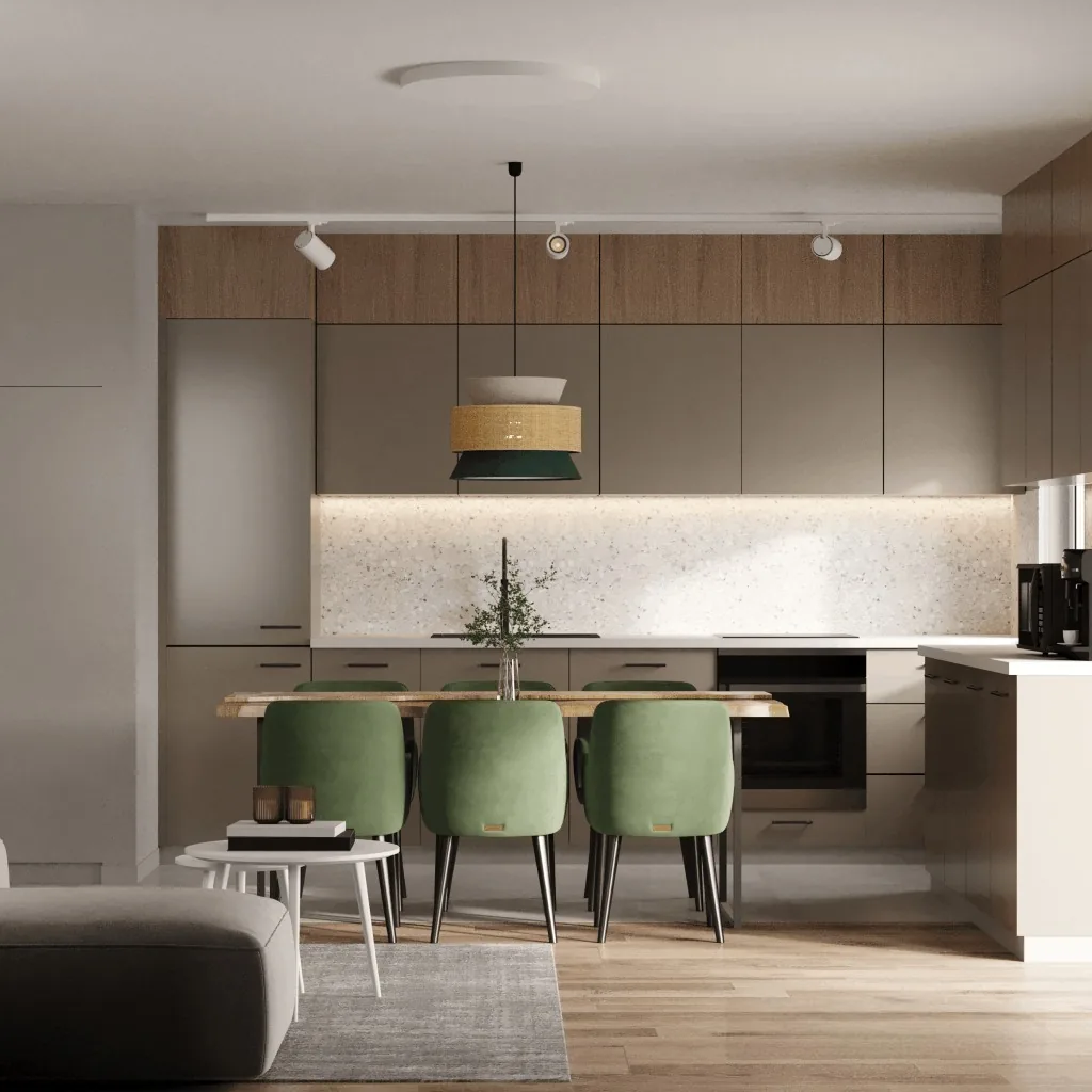 Дизайн-проект квартиры 56 м² в Симферополе, минимализм